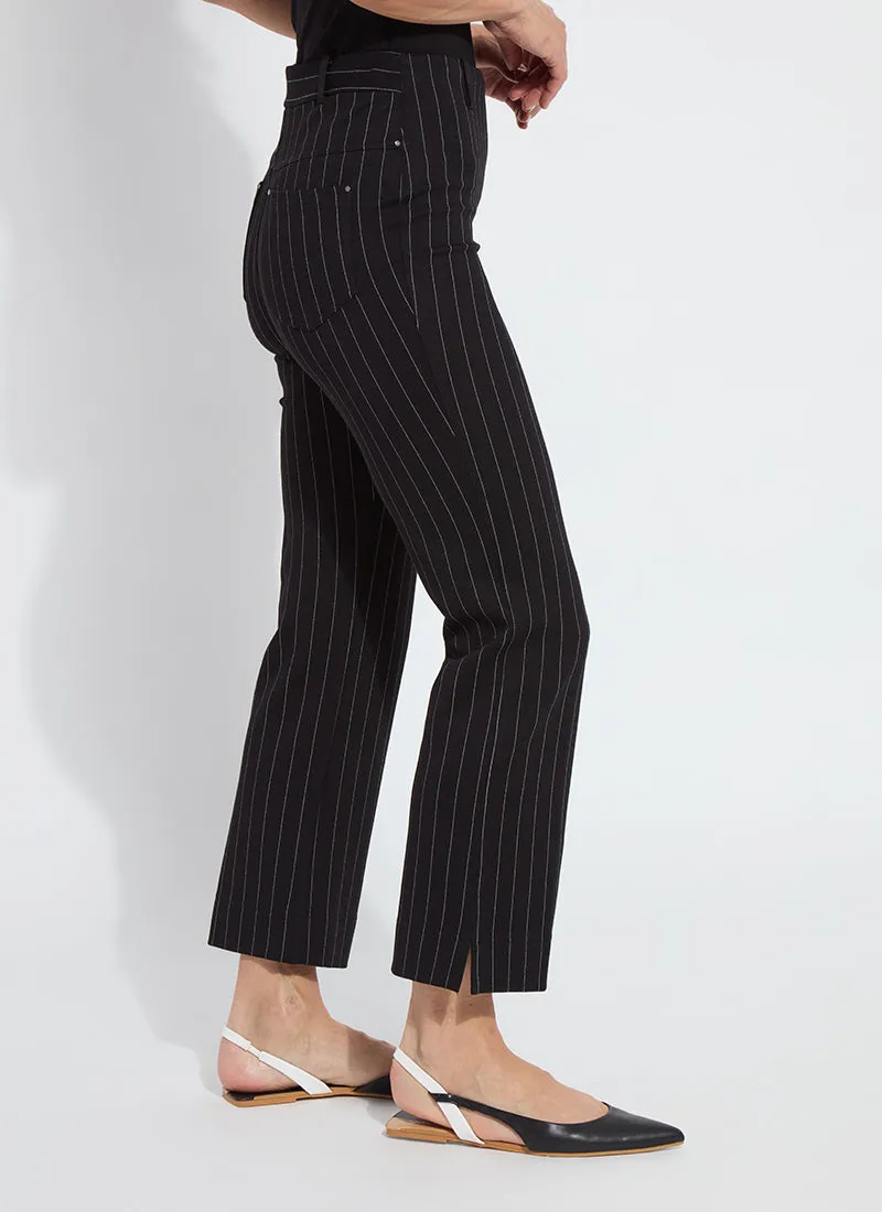 Lysse Soft Black Stripe Baby Boot Ankle Pants