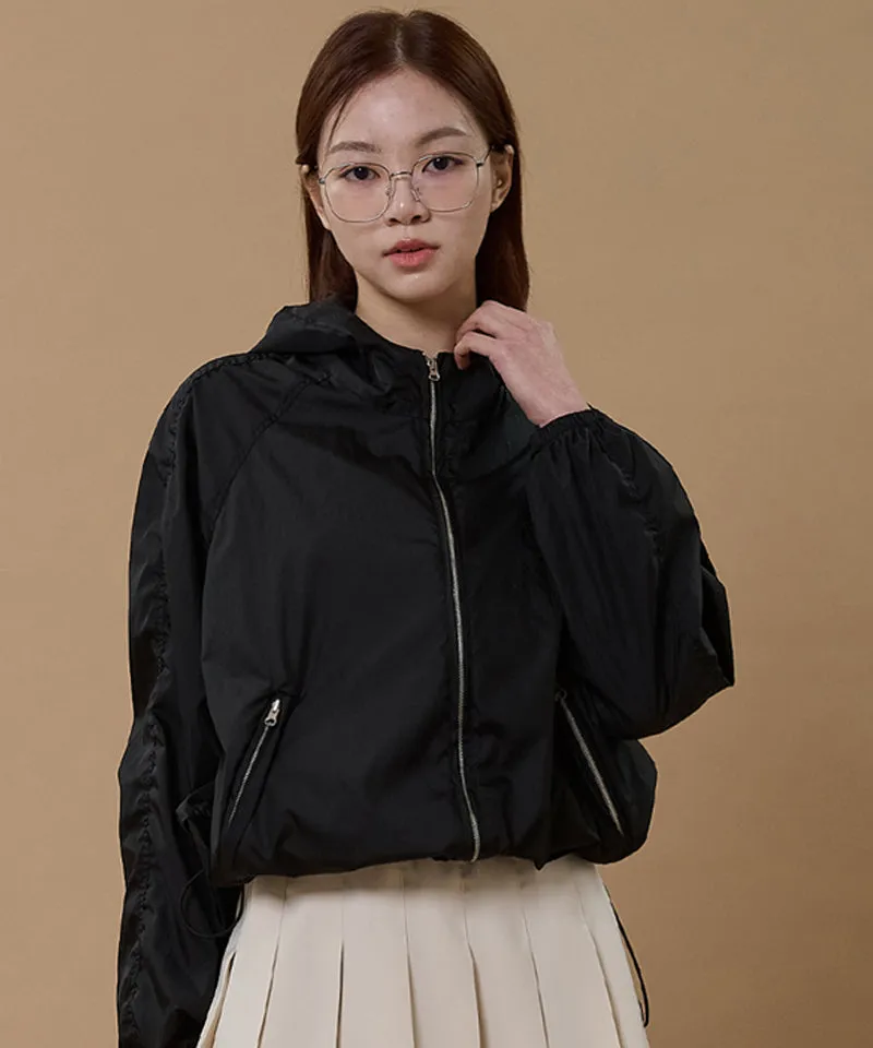 MACKY Golf: Skin Packable Hood Jacket - Black