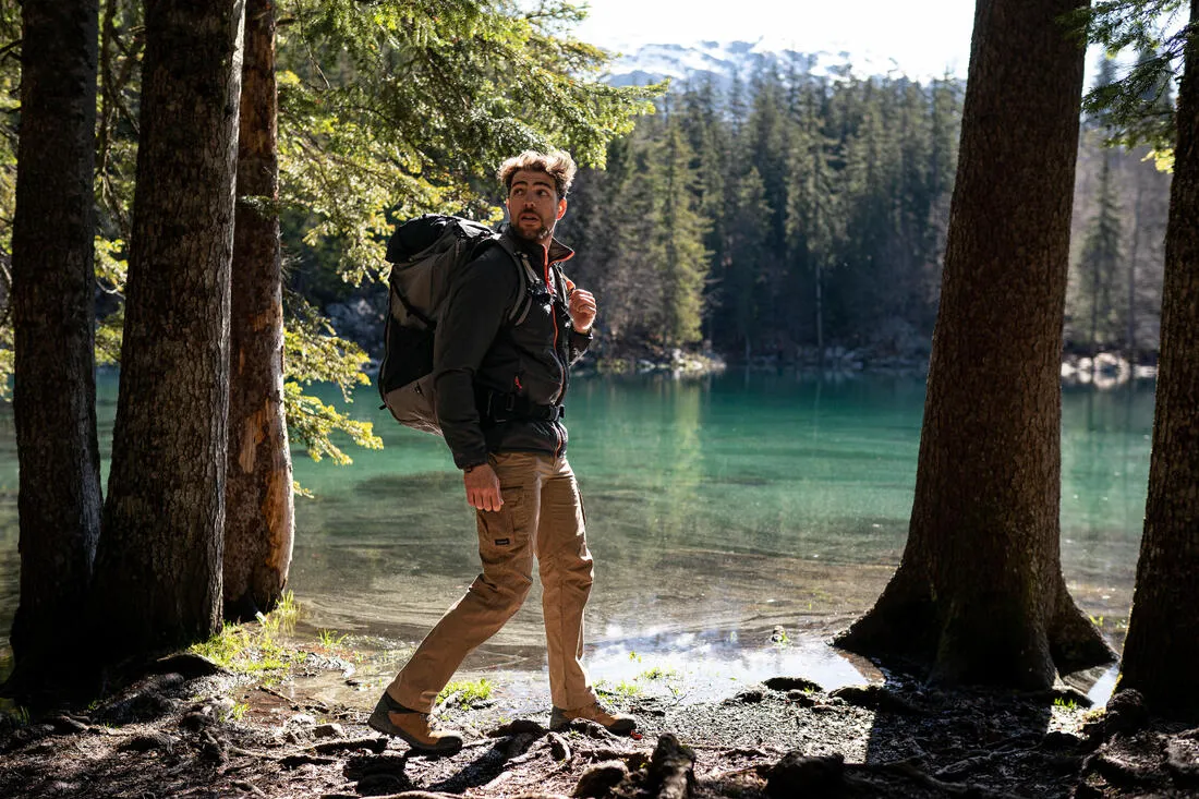 Men's Travel Trekking Cargo Trousers - TRAVEL 500