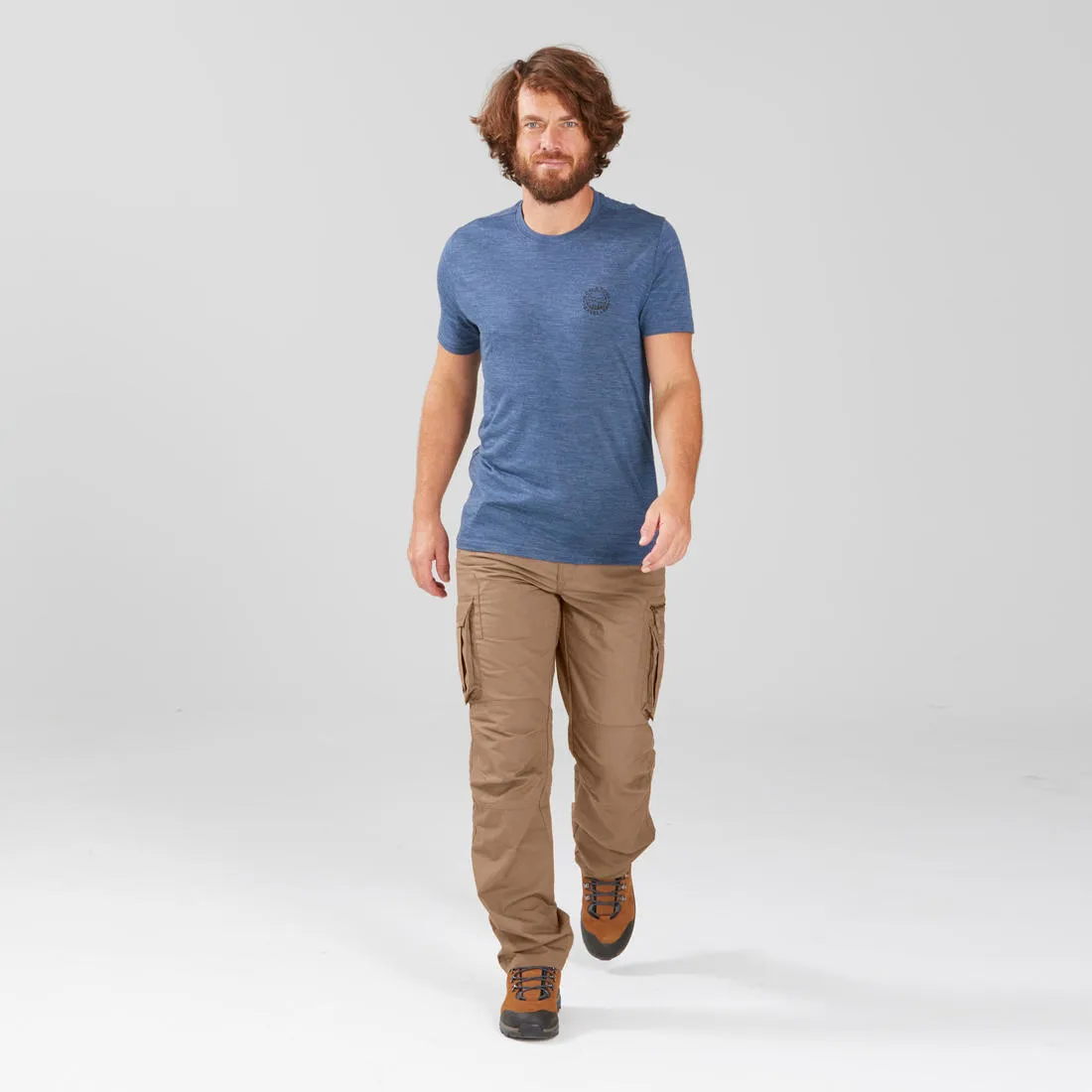 Men's Travel Trekking Cargo Trousers - TRAVEL 500