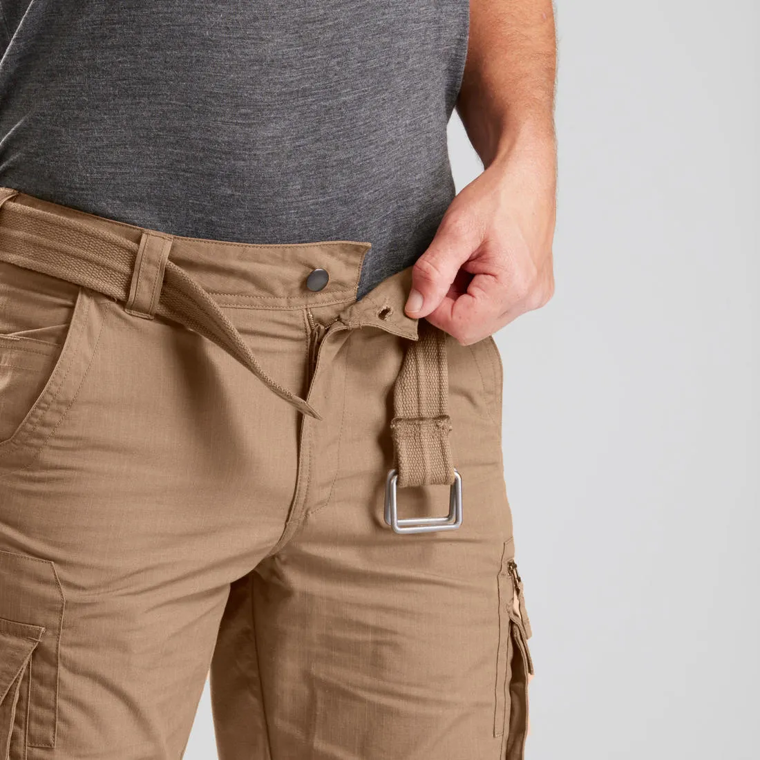 Men's Travel Trekking Cargo Trousers - TRAVEL 500