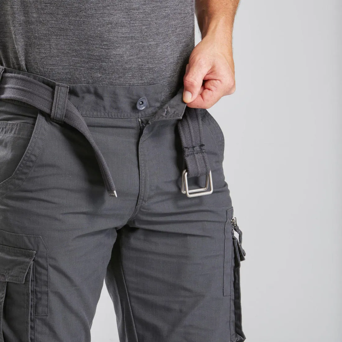 Men's Travel Trekking Cargo Trousers - TRAVEL 500