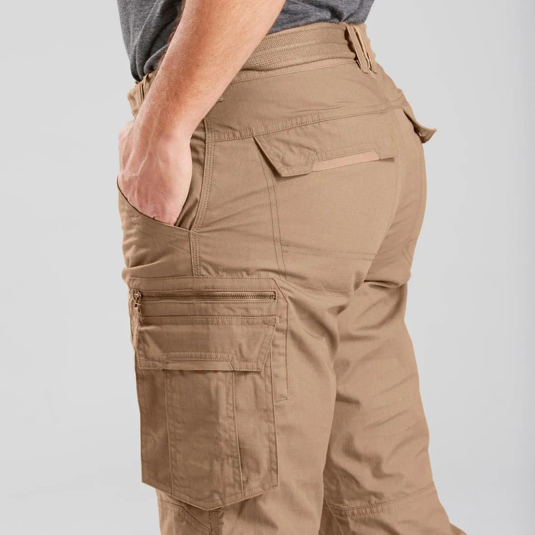 Men's Travel Trekking Cargo Trousers - TRAVEL 500
