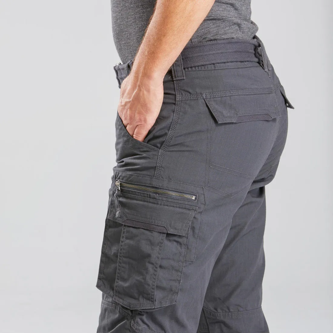 Men's Travel Trekking Cargo Trousers - TRAVEL 500