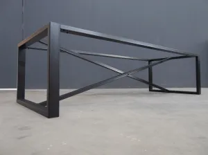 Modern Steel Farmhouse & Conference & Dining Cross X Table Base For 120 ''Tables
