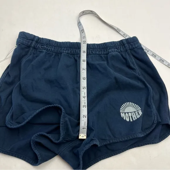 Mother The Triple Running Mate Cotton Shorts Blue‎ Nights Womens Size Medium NEW