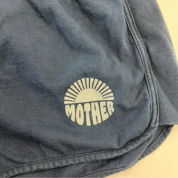 Mother The Triple Running Mate Cotton Shorts Blue‎ Nights Womens Size Medium NEW
