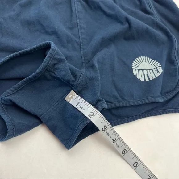 Mother The Triple Running Mate Cotton Shorts Blue‎ Nights Womens Size Medium NEW