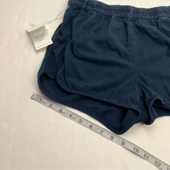 Mother The Triple Running Mate Cotton Shorts Blue‎ Nights Womens Size Medium NEW