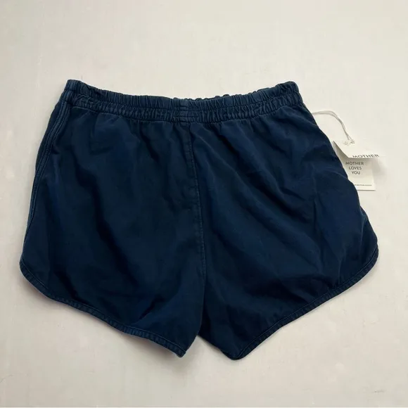 Mother The Triple Running Mate Cotton Shorts Blue‎ Nights Womens Size Medium NEW