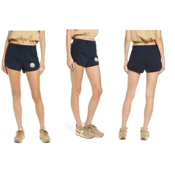 Mother The Triple Running Mate Cotton Shorts Blue‎ Nights Womens Size Medium NEW