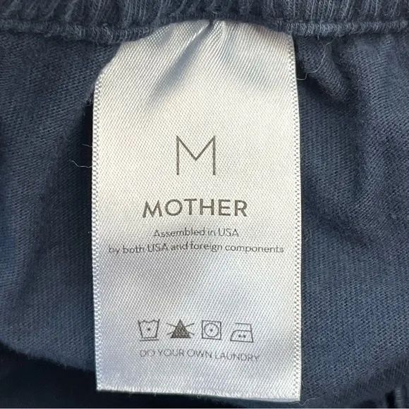 Mother The Triple Running Mate Cotton Shorts Blue‎ Nights Womens Size Medium NEW