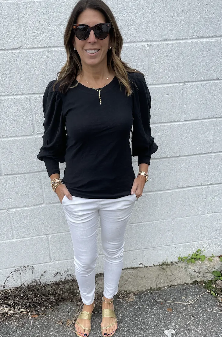 NATION LTD Loren Smocked Tee