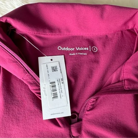 NWT Outdoor Voices LightSpeed 1/4 Zip Pace Size S