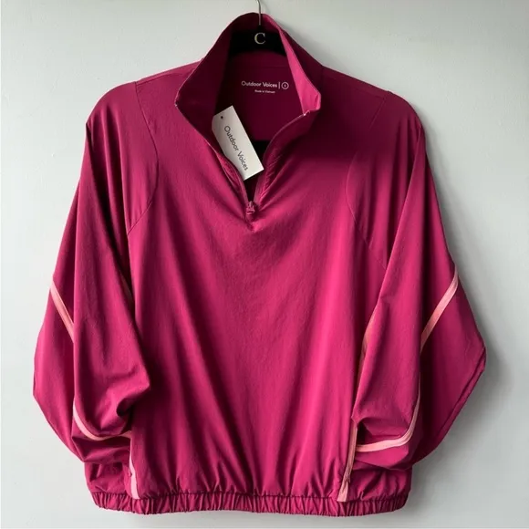 NWT Outdoor Voices LightSpeed 1/4 Zip Pace Size S