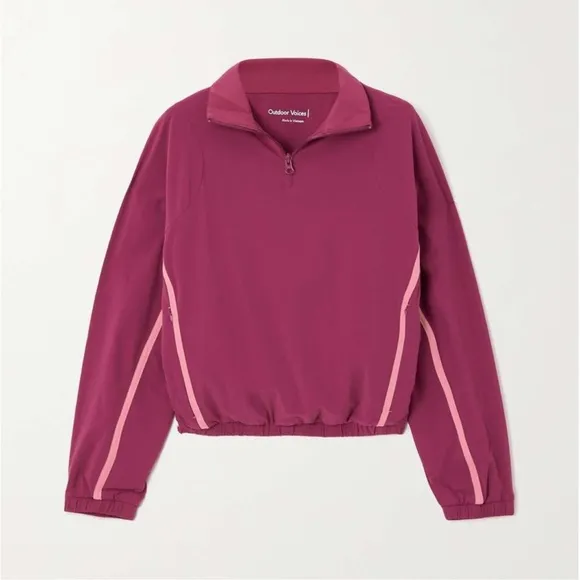 NWT Outdoor Voices LightSpeed 1/4 Zip Pace Size S