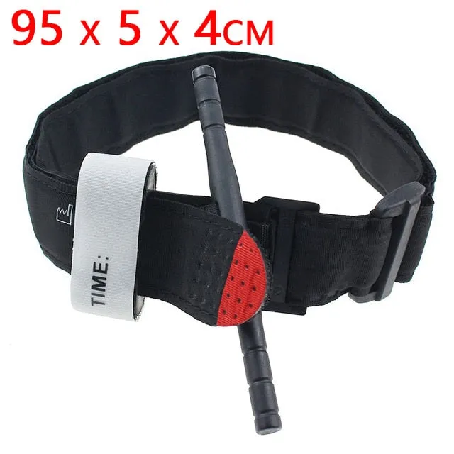 One Hand Emergency Tourniquet Strap with Quick Slow Release Buckle for Portable Emergency First Aid
