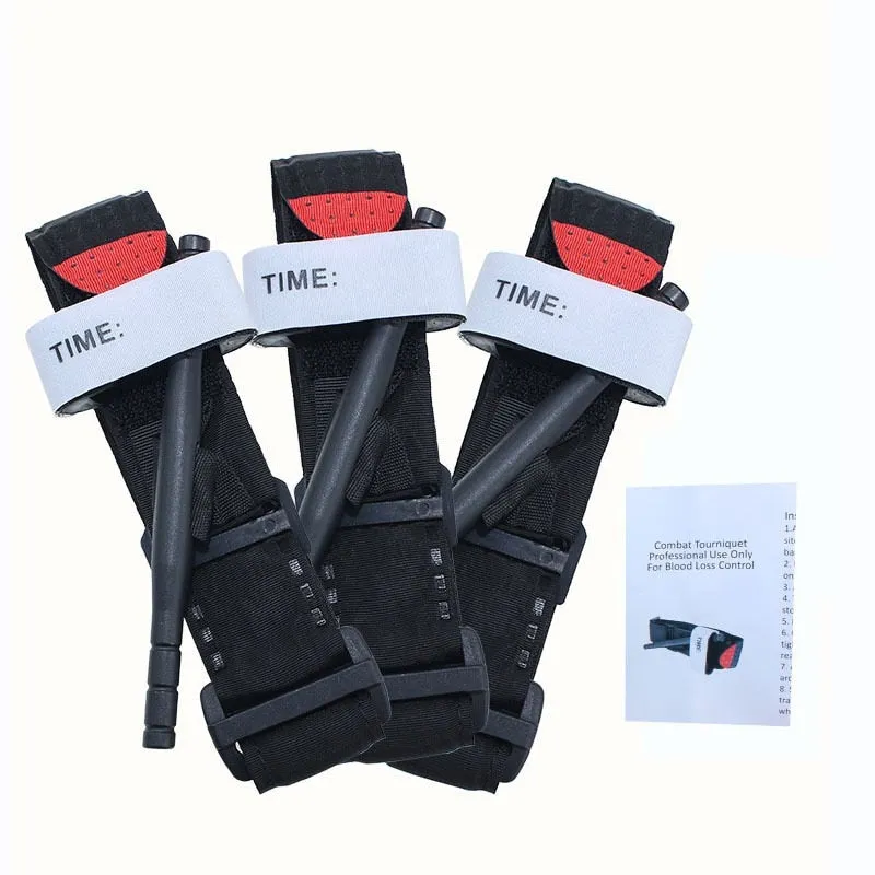 One Hand Emergency Tourniquet Strap with Quick Slow Release Buckle for Portable Emergency First Aid