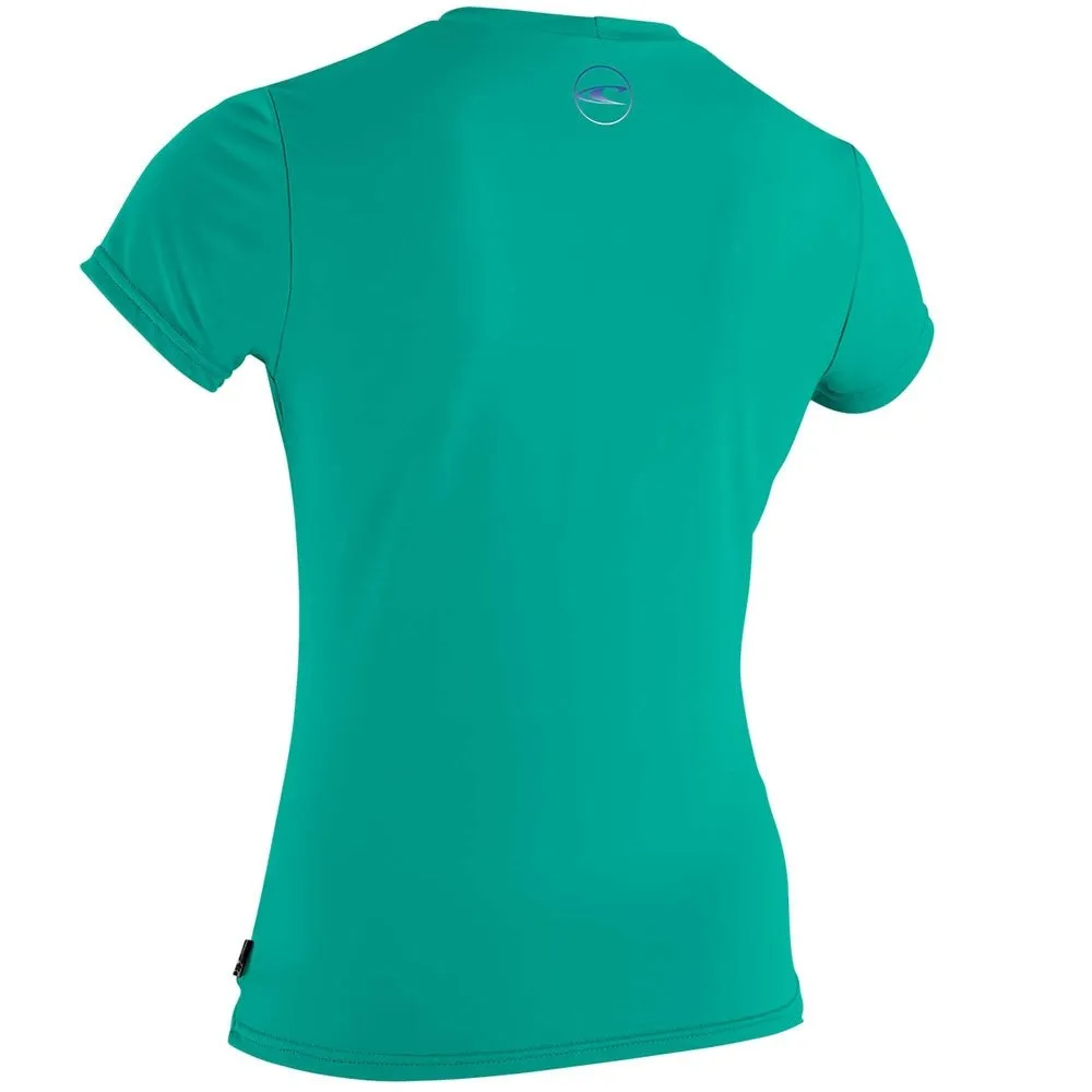 O'Neill Girls Premium Skins Short Sleeved Sun Shirt -Baltic Green
