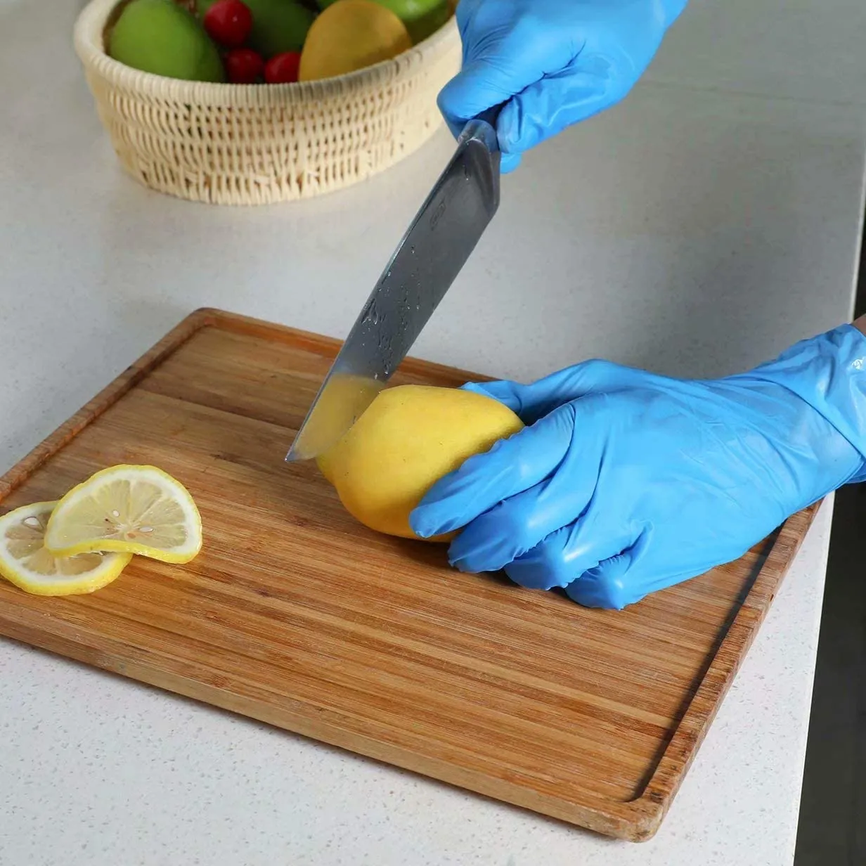 Only EST Vinyl Disposable Gloves - Powder Free - Blue