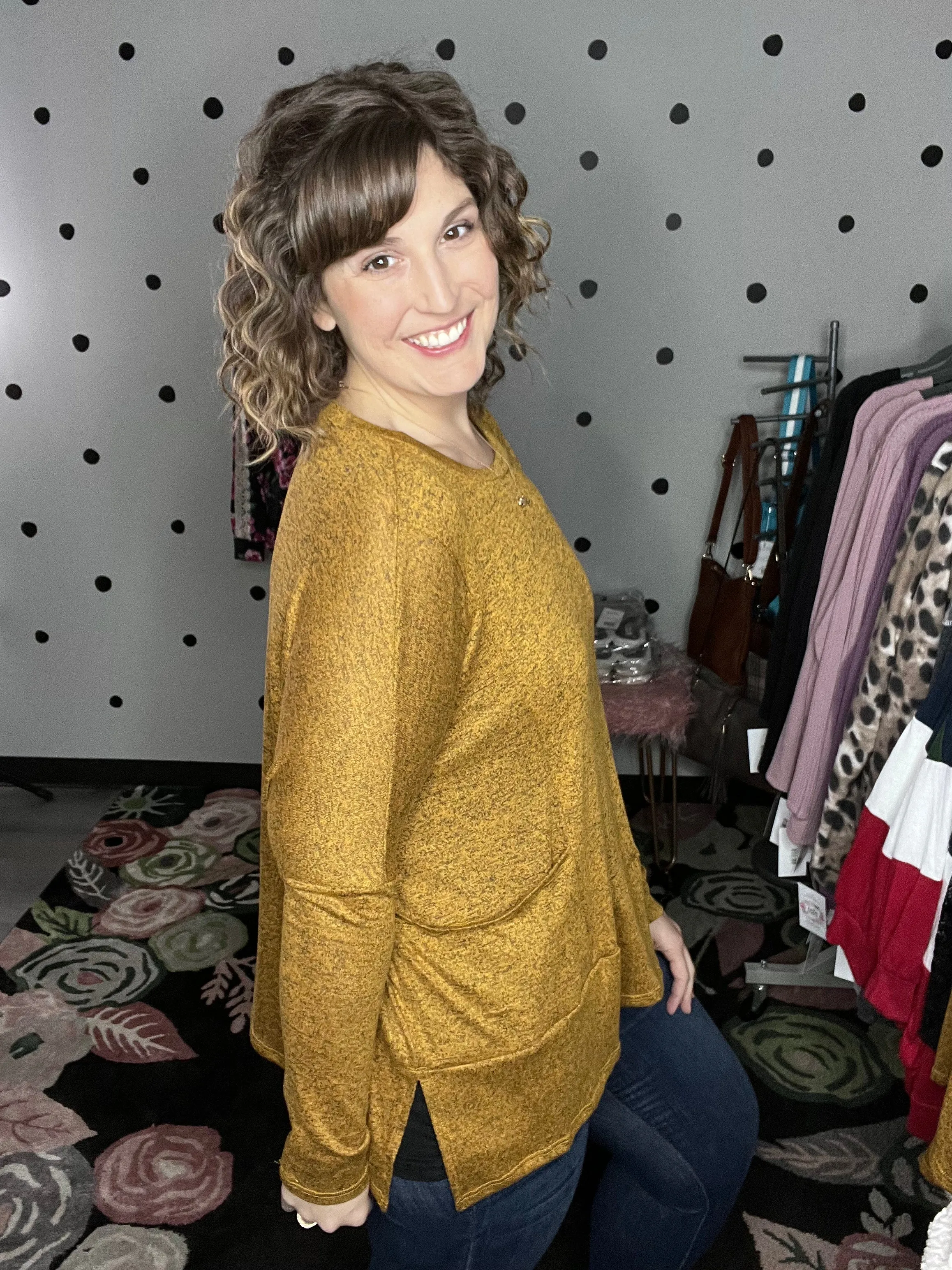 Oversized Butterscotch Sweater