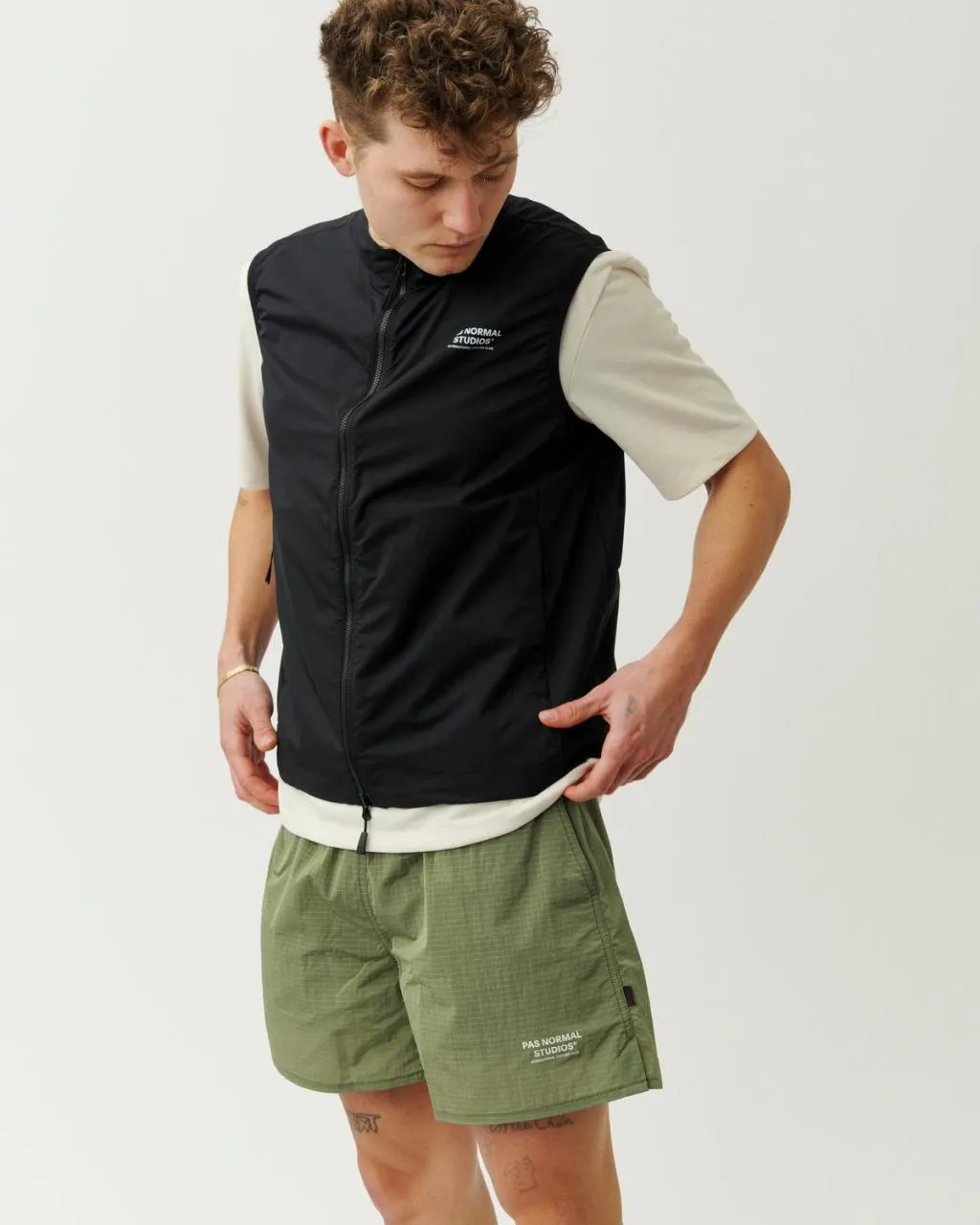 Pas Normal Studios - M's Off-Race Stow Away Vest - Black