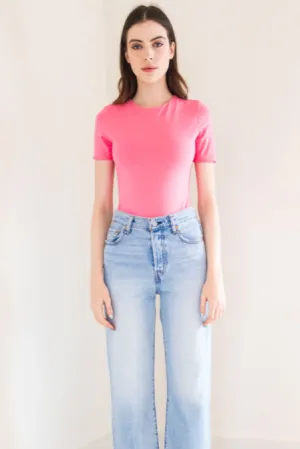 Pavani Tee Bodysuit | Pink