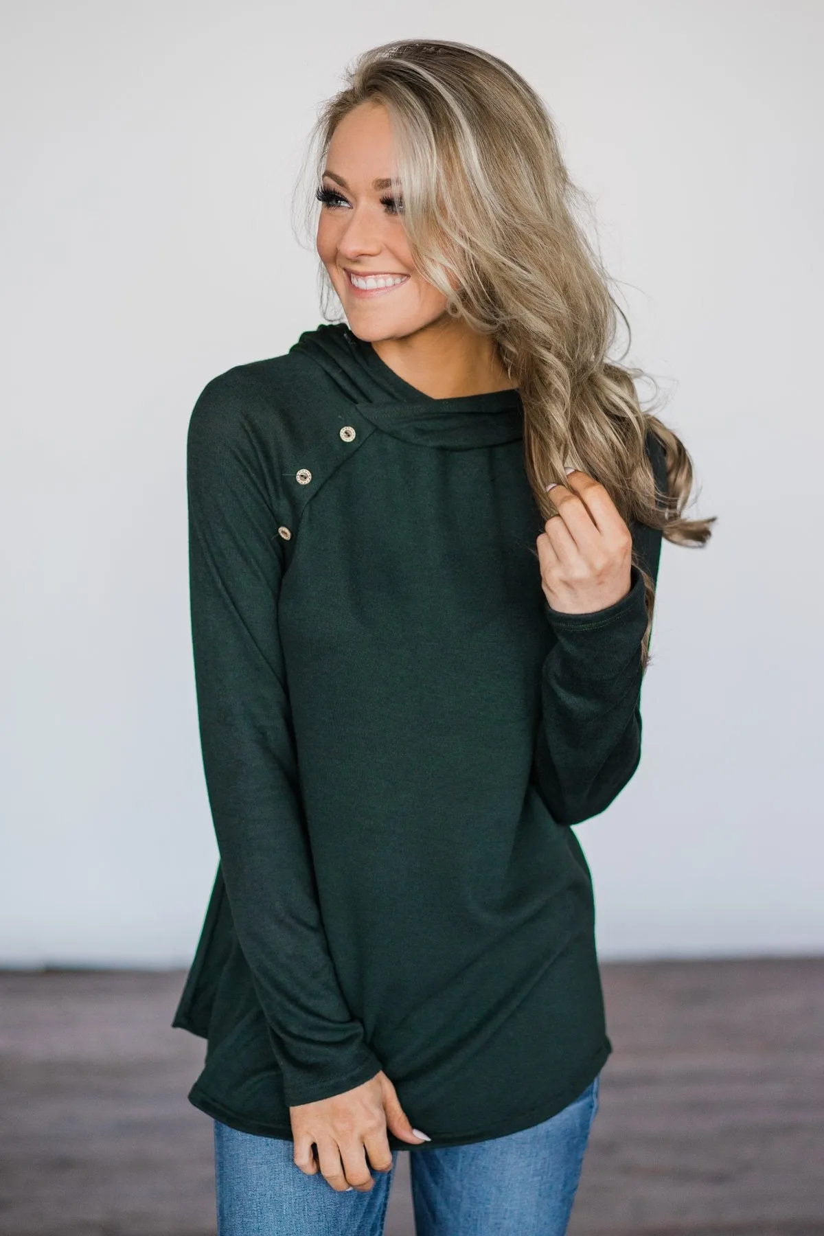 Pine & Candy Cane Striped Hoodie