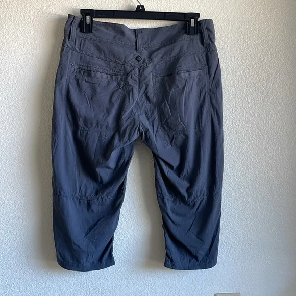 prAna Women's Revenna Knicker Hiking Utility Shorts Coal Grey 6