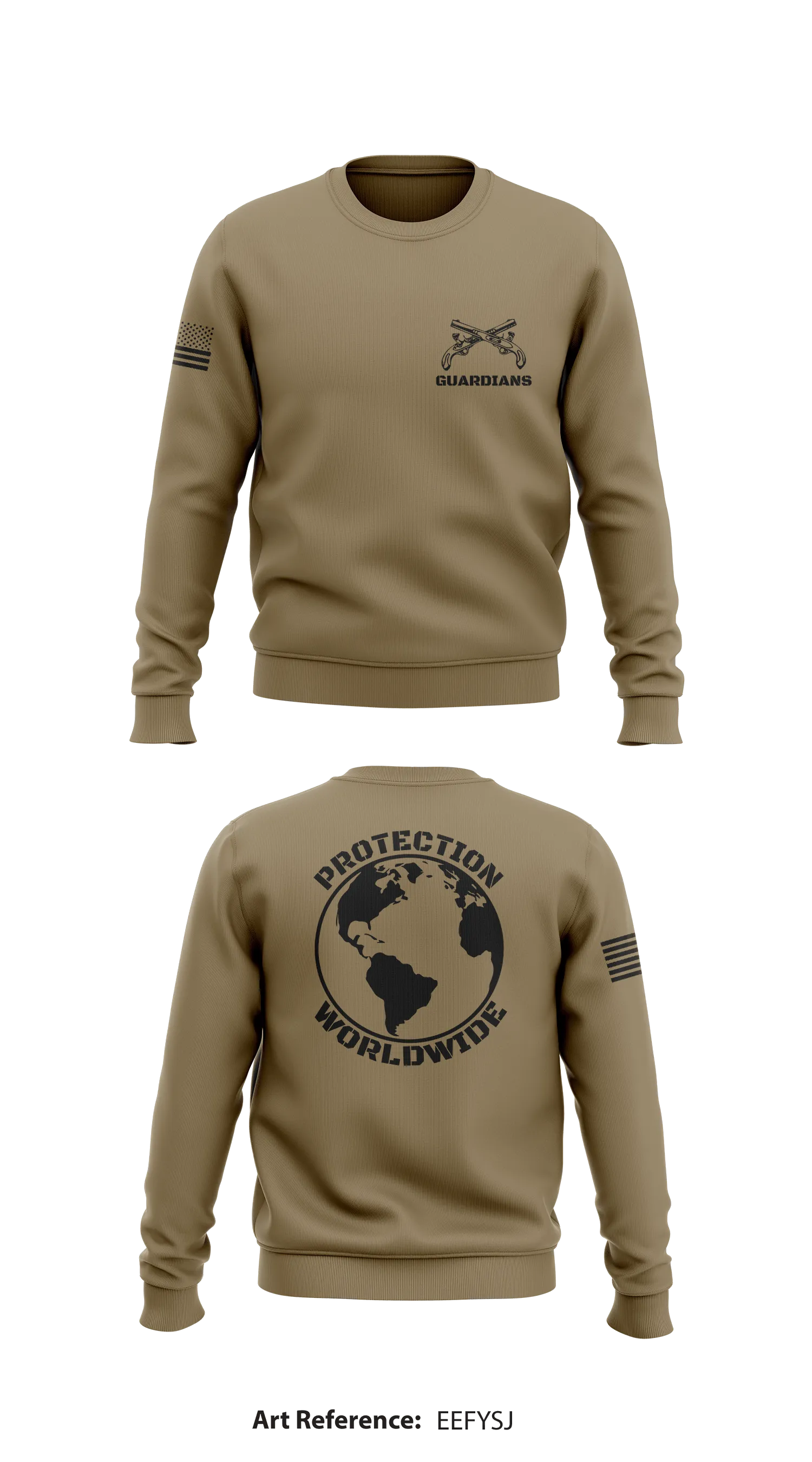 Protective Services Battalion Store 1 Core Men's Crewneck Performance Sweatshirt - EEFySJ