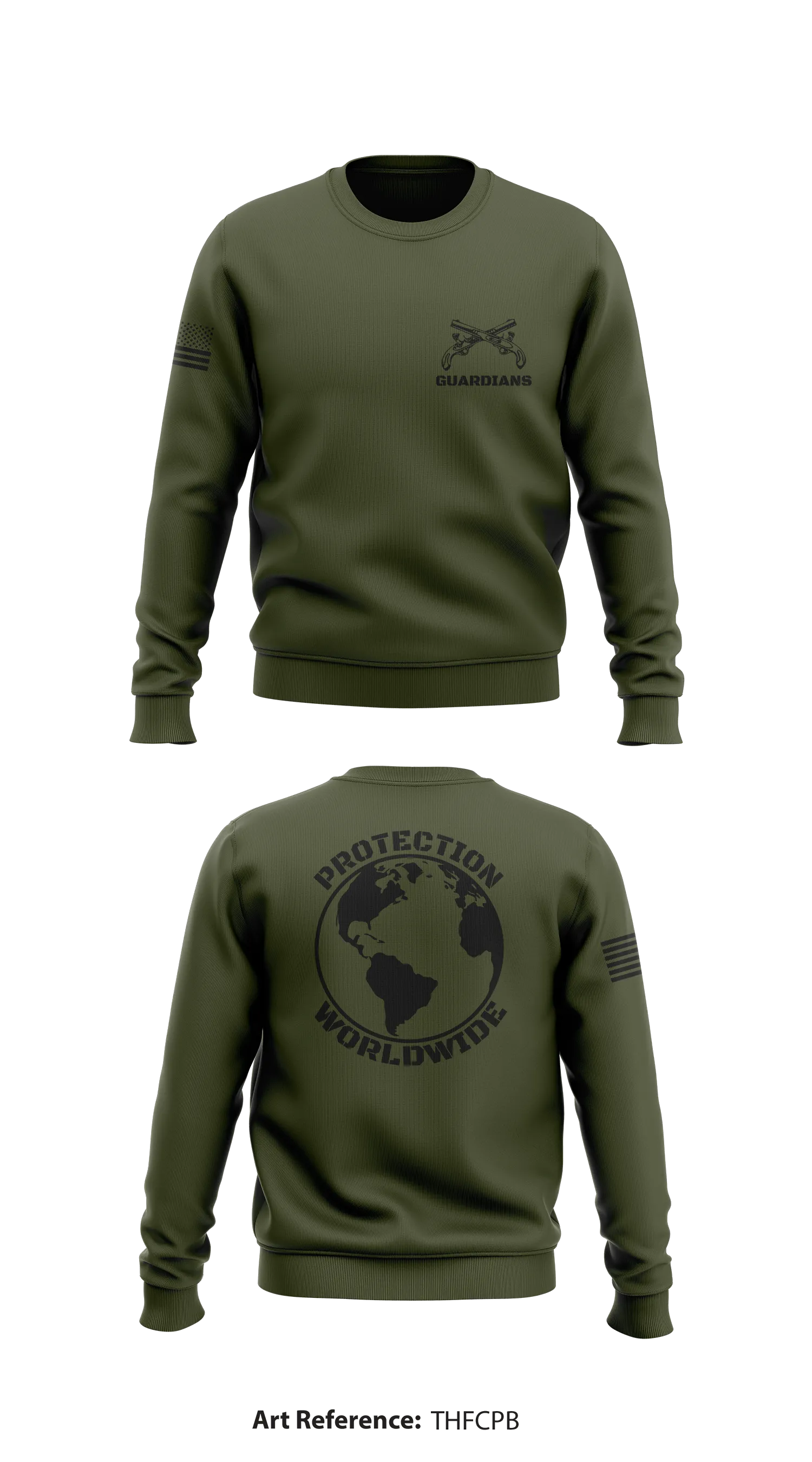 Protective Services Battalion Store 1 Core Men's Crewneck Performance Sweatshirt - tHFCpB
