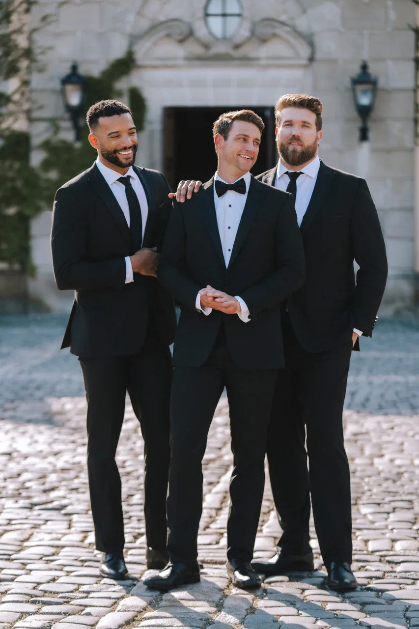"Belmont" Black Tuxedo  Jacket (Separates)