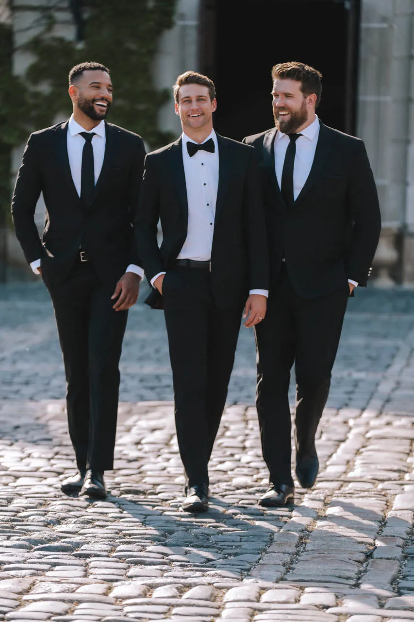 "Belmont" Black Tuxedo  Jacket (Separates)