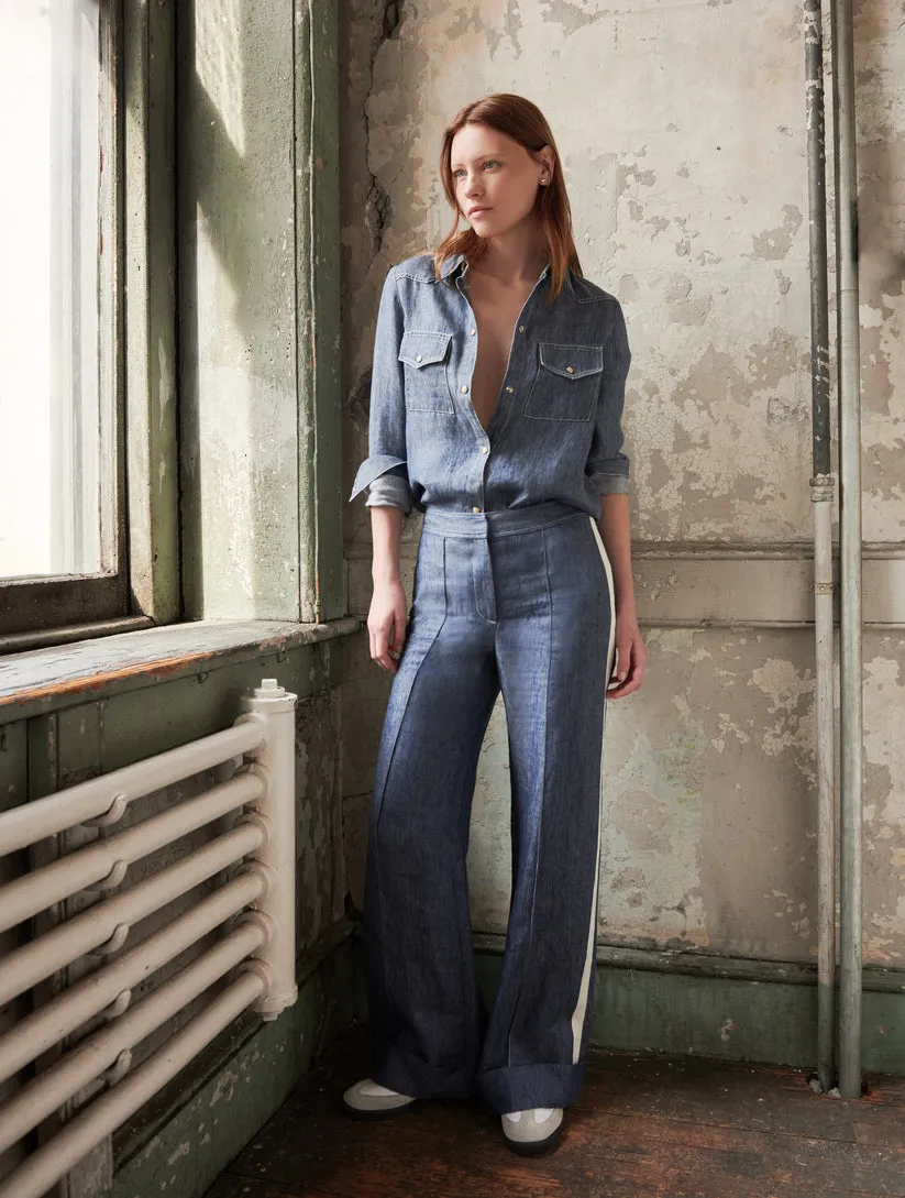 Ranchers Daughter Shirt in Hemp Denim