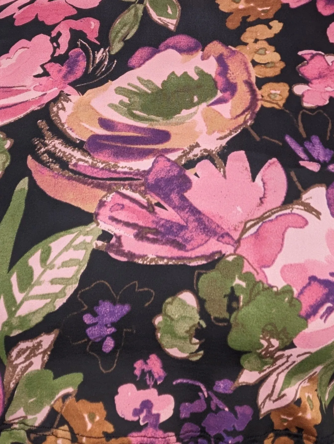 SALE- Gemma Floral Block Long Sleeve Tee w/Pocket (2 colors)