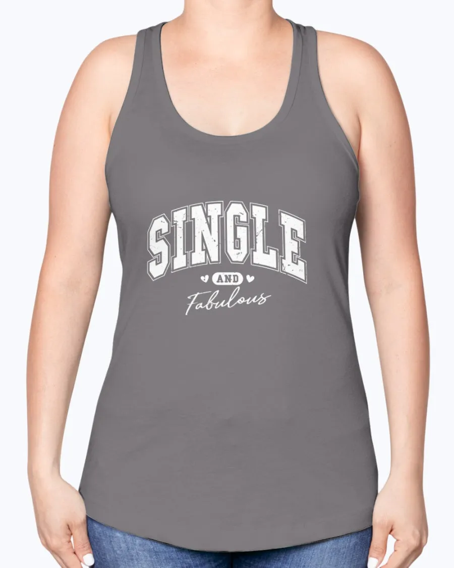 Single Fabulous - Ladies Racerback Tank