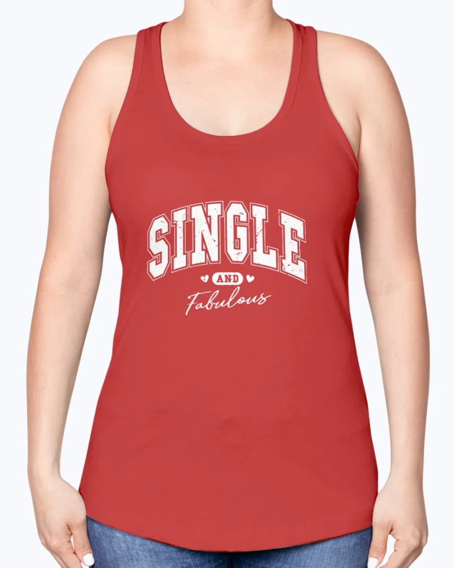 Single Fabulous - Ladies Racerback Tank