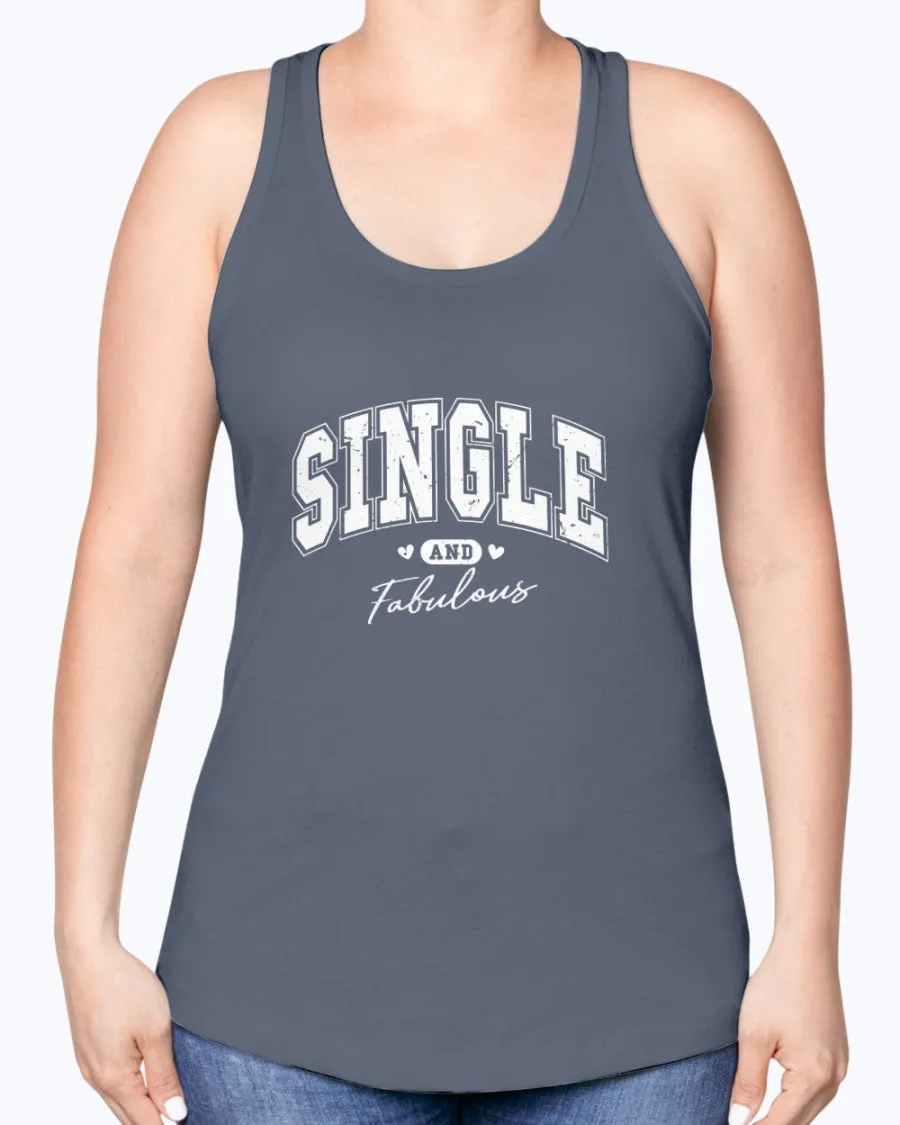 Single Fabulous - Ladies Racerback Tank