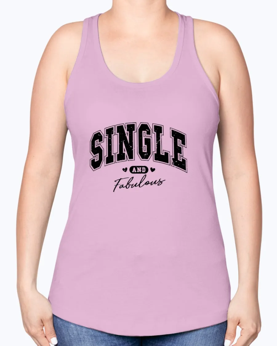Single Fabulous - Ladies Racerback Tank