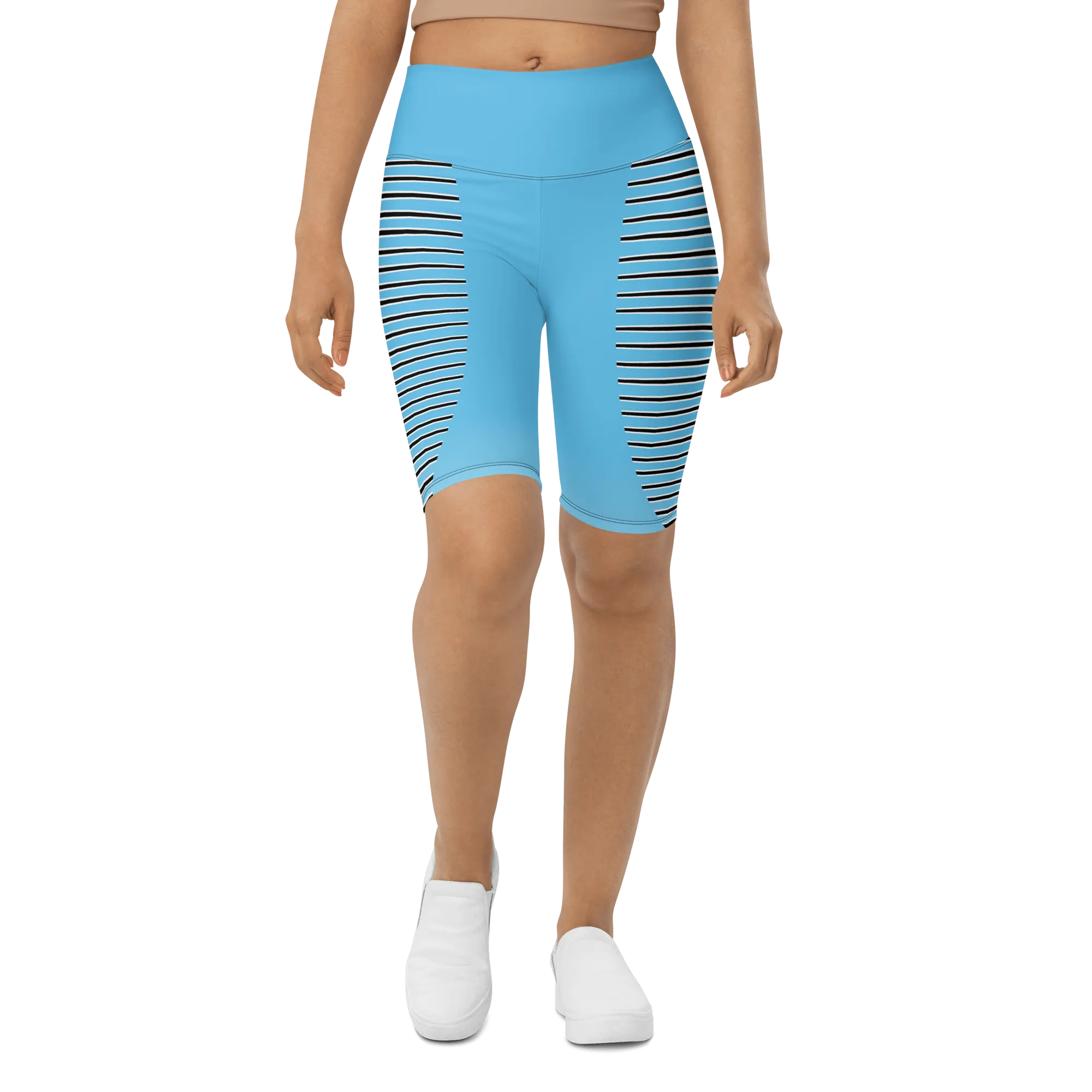 Sky Blue Biker Shorts
