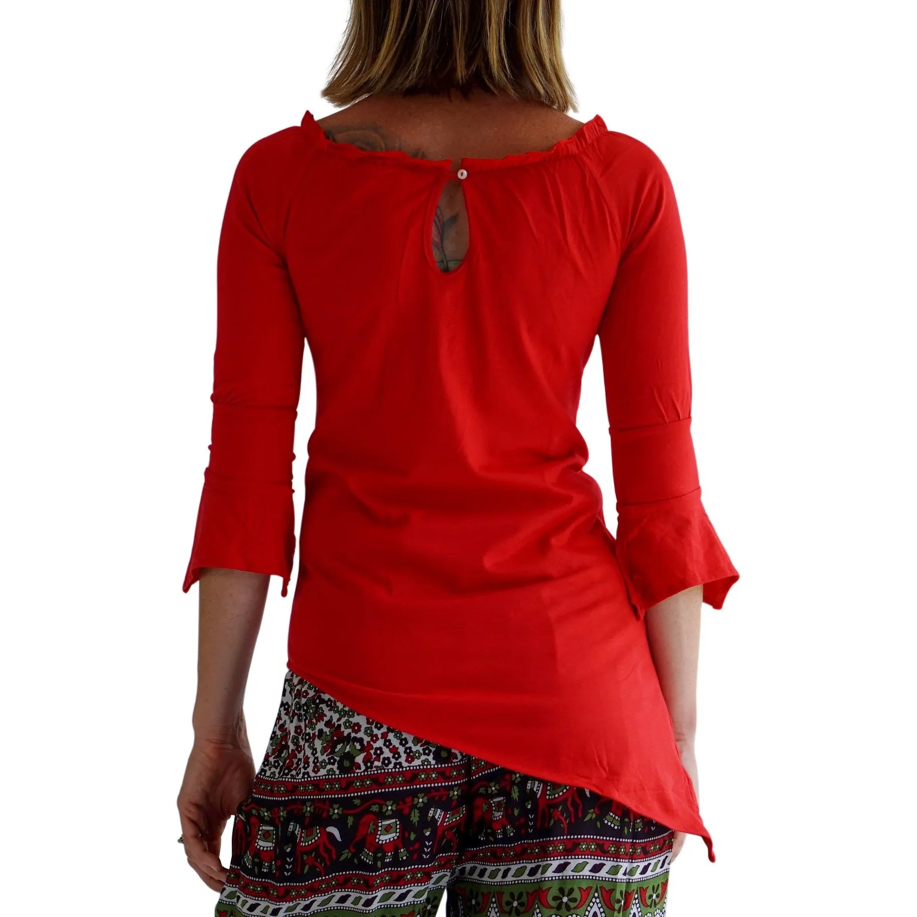 'Spirit' Womens Pirate Shirt - Red