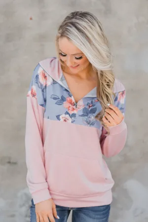 Spring Kissed Blush Floral Pullover