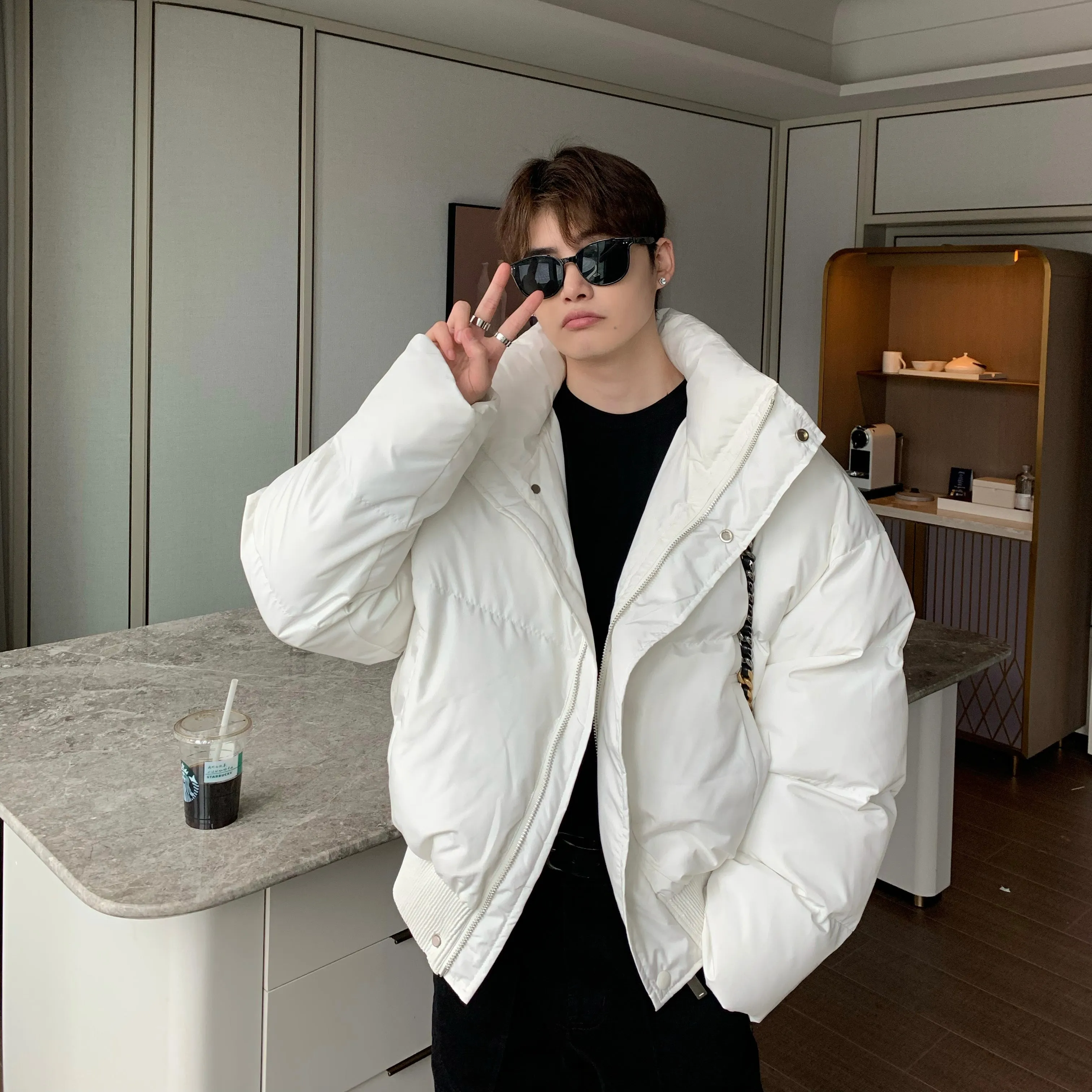 Stand-up Collar Short Padded Jacket