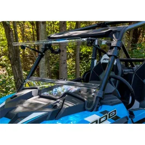 Super ATV Flip up Windshield Fits Polaris Part# FWSPRZR1K00270