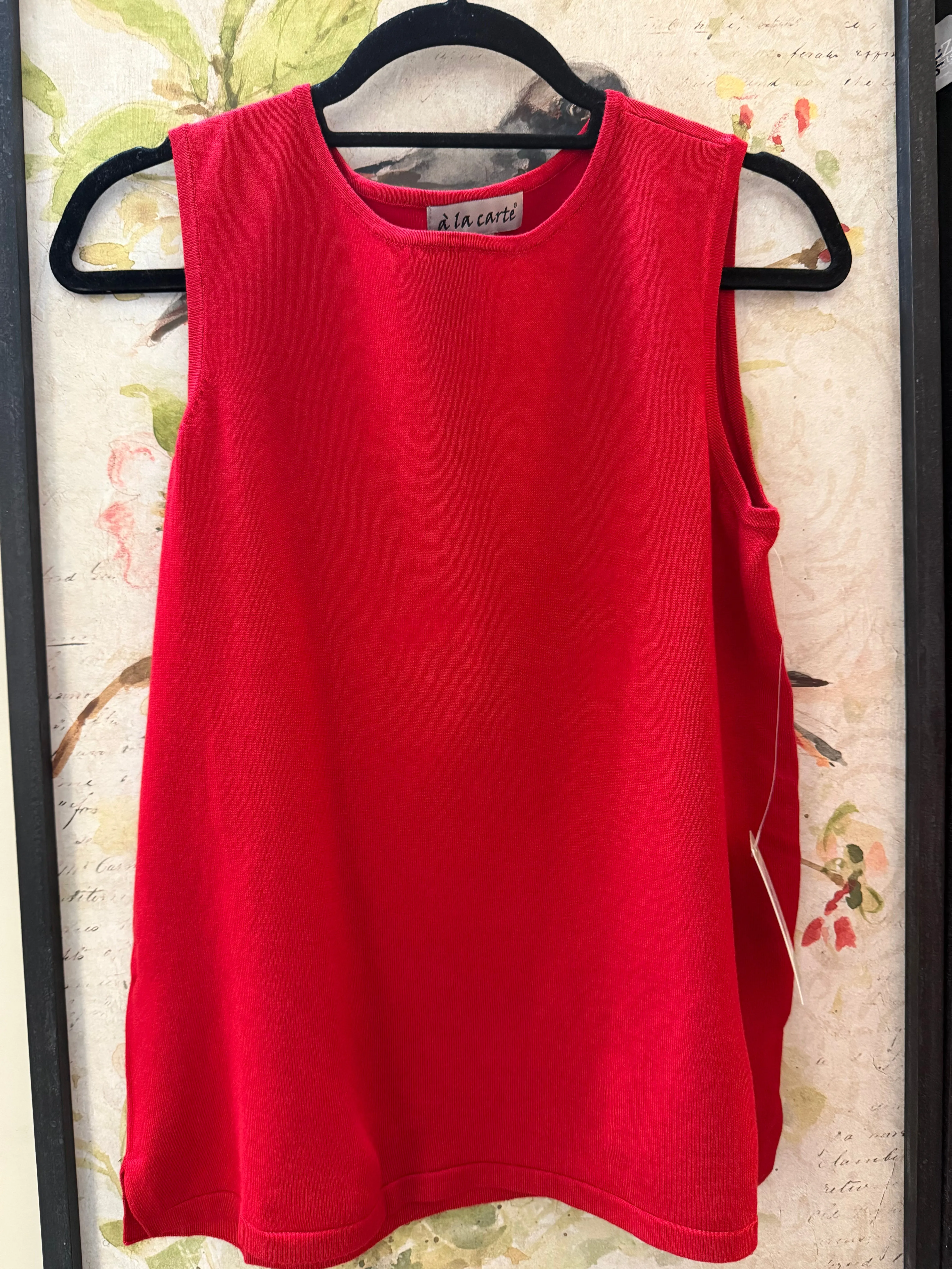 Sweater Tank - Red