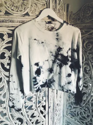 TIE DYE CROP SWEATSHIRT