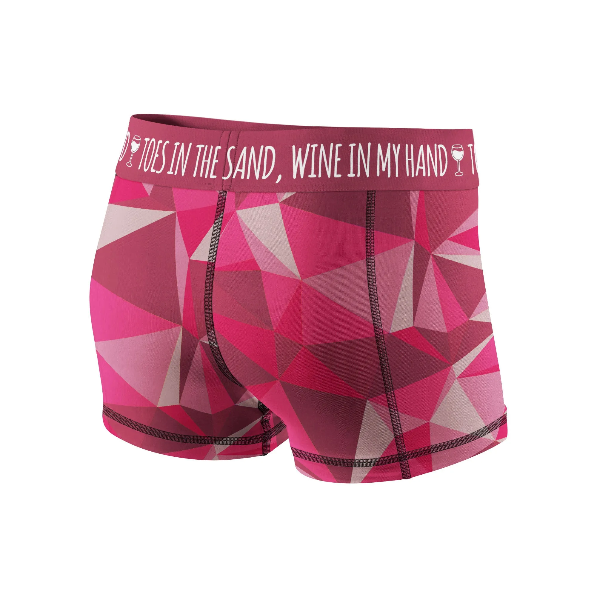 Toes In The Sand, Wine In My Hand Fitness Shorts