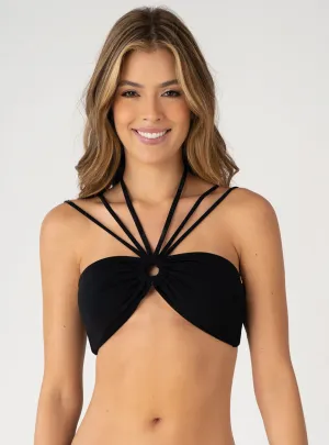 Top Straples 7091 negro Con Aro
