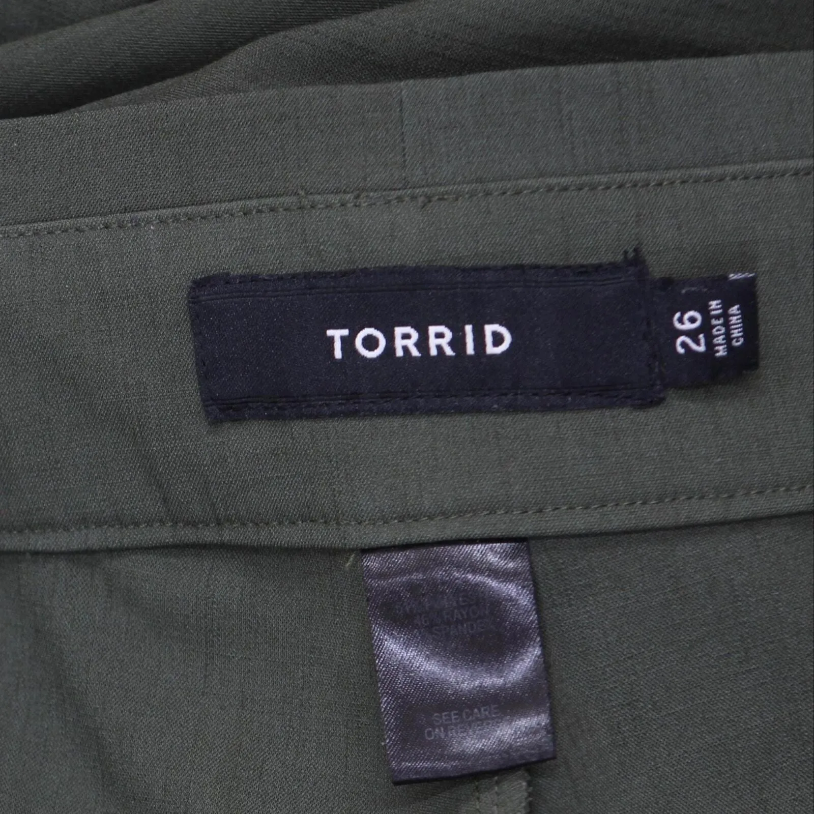 Torrid Womens Plus Size Stretch Dress Pants 166663f9a69ddd Green 26