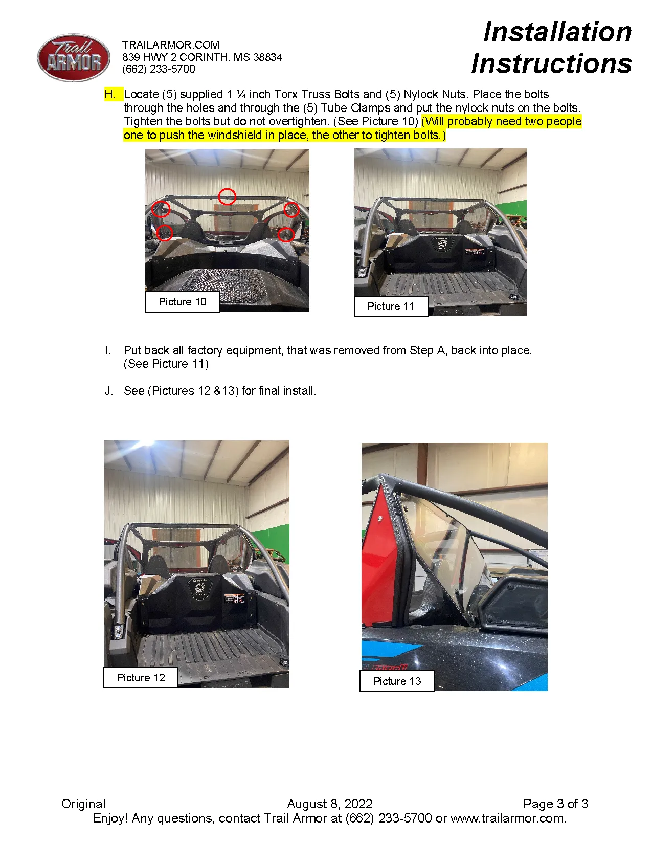 Trail Armor Kawasaki KRX 1000 (Special, Trail, eS, Blackout Editions) Rear Window Dust Shield Kit  2020 - 2025